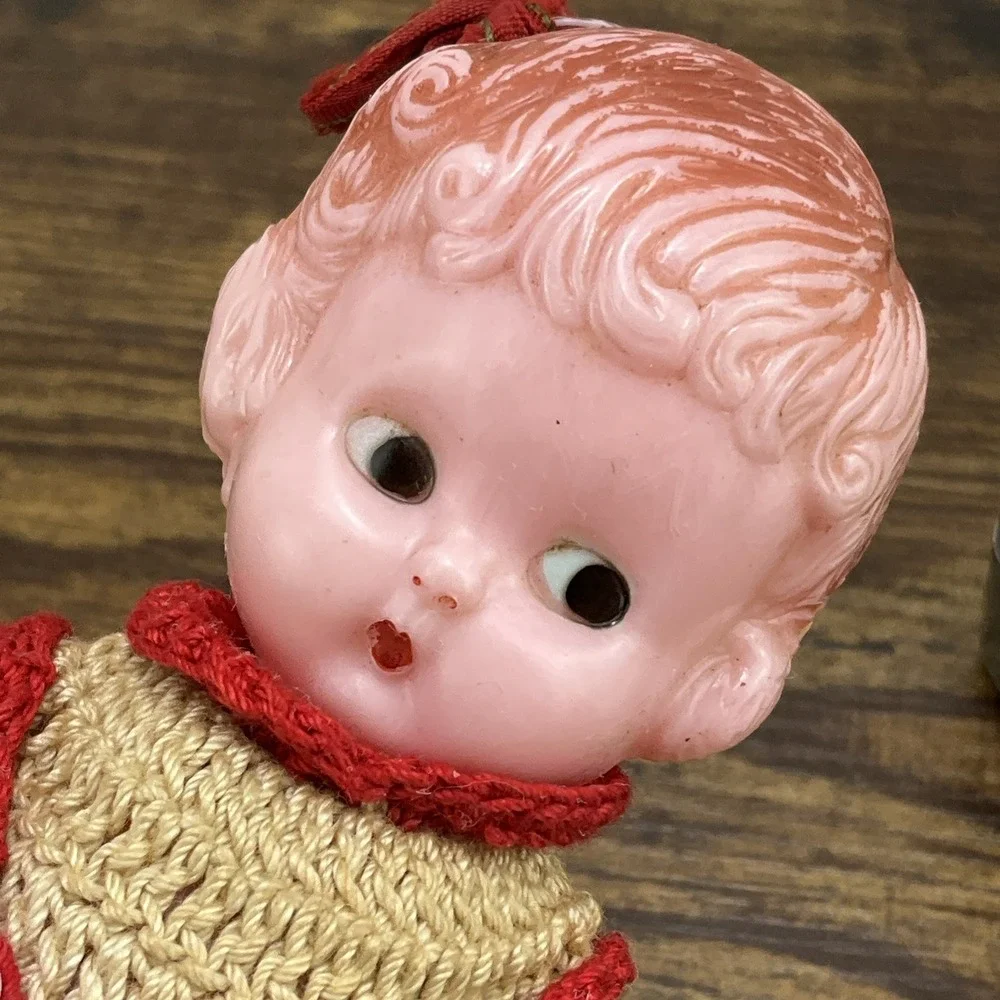 Vintage 1950s Knickerbocker Hard Plastic Baby Doll 6